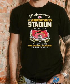 50th Anniversary Arrowhead Stadium 1972 2022 The Sea Of Red The Loudest Stadium In The World Shirt