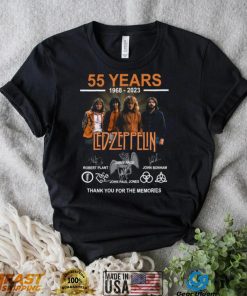 55 Years 1968 – 2023 Led Zeppelin Thank You For The Memories t shirt