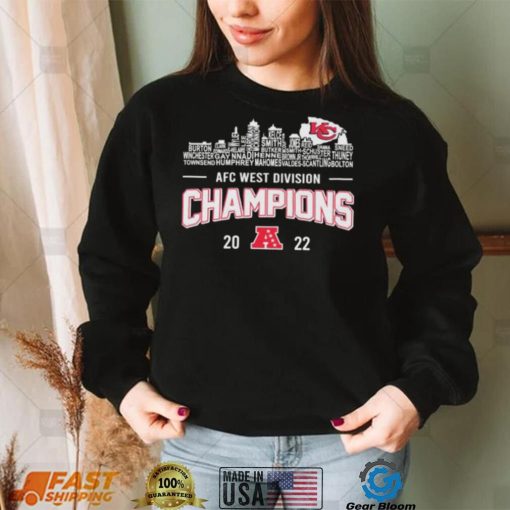Kansas City Chiefs Team Players 2022 AFC West Division Champions Shirt
