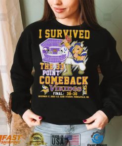 I Survived The 33 Point Comeback Skol Vikings Shirt