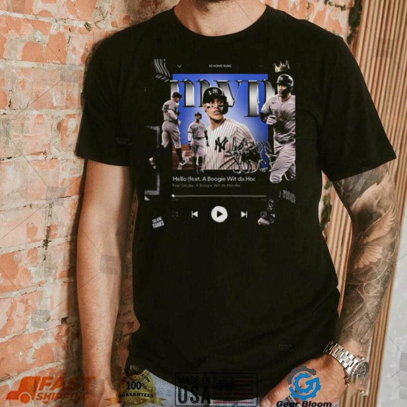 Aaron judge 62 home runs American league mvp logo shirt