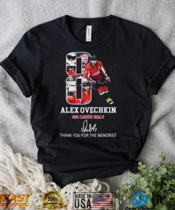 Alex Ovechkin 800 Career Goals Thank You For The Memories T Shirt