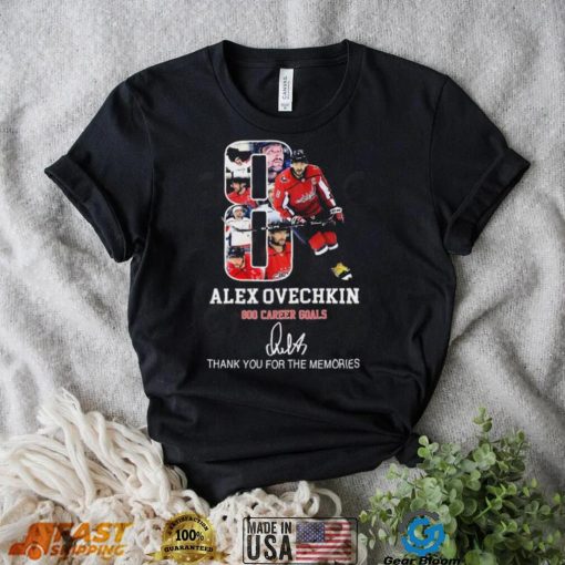 Alex Ovechkin 800 Career Goals Thank You For The Memories T Shirt