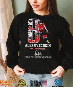 Alex Ovechkin 800 Career Goals Thank You For The Memories T Shirt