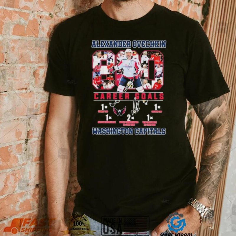 Alexander Ovechkin 800 Career Goals Washington Capitals T Shirt