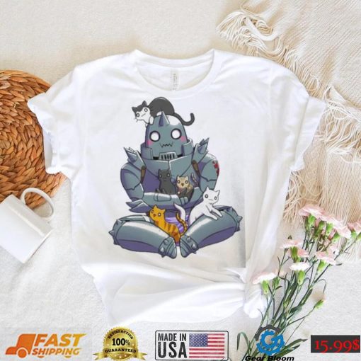 Alphonse Elric Fullmetal Alchemist Brotherhood Cats Design Shirt