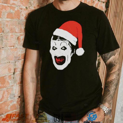 Art Christmas Terrifier Santa Tee Shirt