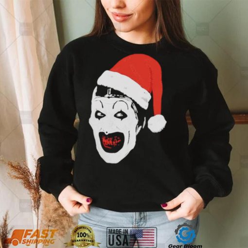 Art Christmas Terrifier Santa Tee Shirt