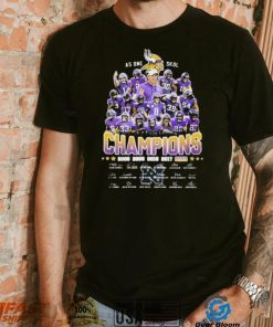 As One Skol Vikings NFC North Champions 2022 Signatures Shirt