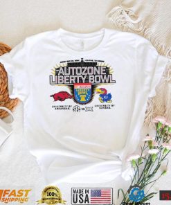 Autozone Liberty Bowl 2022 University Of Kansas vs University Of Arkansas shirt