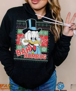 Bah Humbug Christmas Donald Duck Cartoon Funny Shirt