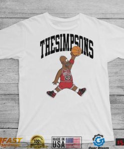Basketball The Simpsons Jordan Logo Parody Shirt