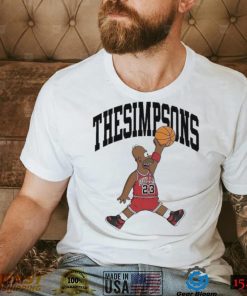 Basketball The Simpsons Jordan Logo Parody Shirt