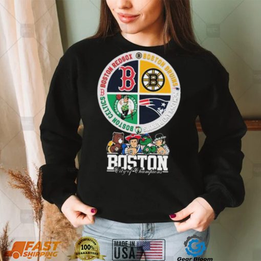 Boston Celtics Boston Red Sox Boston Bruins New England Patriots Boston City Champions Shirt