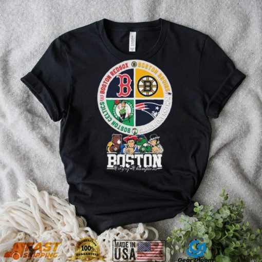 Boston Celtics Boston Red Sox Boston Bruins New England Patriots Boston City Champions Shirt