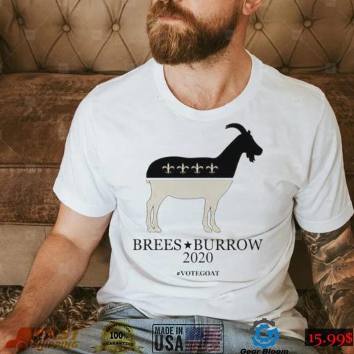 Brees Burrow 2020 Black & Gold Drew Brees Shirt