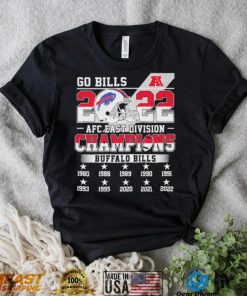 Buffalo Bills Go Bills 2022 AFC East Champions Shirt