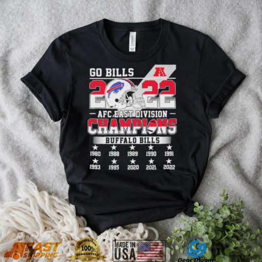 Buffalo Bills Go Bills 2022 AFC East Champions Shirt