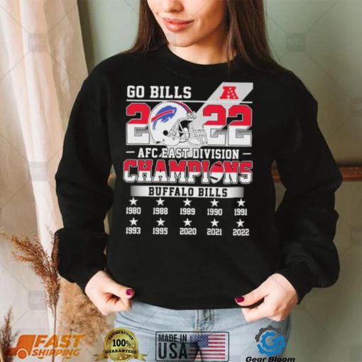 Buffalo Bills Go Bills 2022 AFC East Champions Shirt