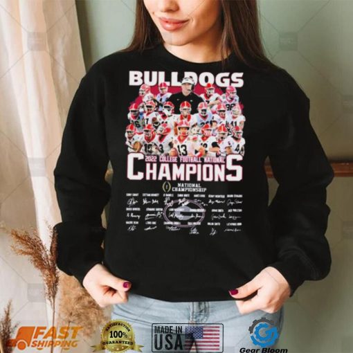 Bulldogs Champions National Championship Signature Shirt