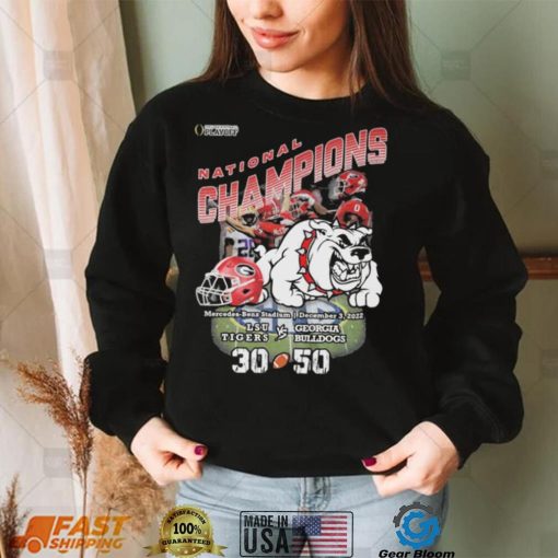 CFP National Champions Georgia Bulldogs 50 30 LSU Tigers Shirt