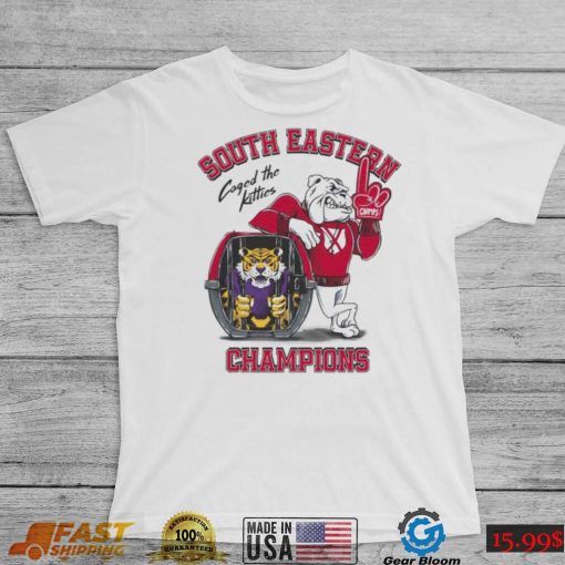 Caged The Kitties Southeastern Champions Georgia Bulldogs Shirt