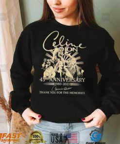 Celine Dion 43rd Anniversary 1980 – 2023 Thank You For The Memories Shirt