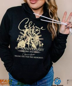 Celine Dion 43rd Anniversary 1980 – 2023 Thank You For The Memories Shirt