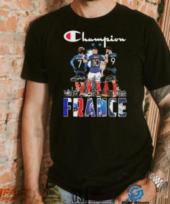 Champion Griezmann Mbappe And Giroud France Signatures Shirt