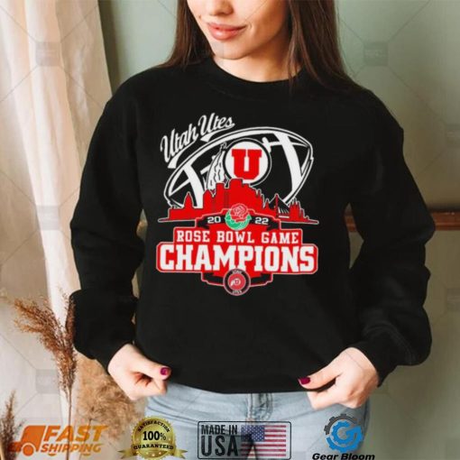 Champion Utah Utes Logo Rose Bowl Game City 2022 Shirt