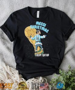 Chibi Messi Christmas From Qatar World Cup 2022 Argentina Shirt