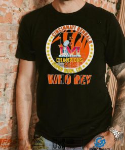 Cincinnati Bengals LVI Super Bowl Champions 2021 Who Dey shirt