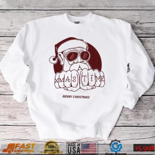 Cool Santa Design Merry Christmas Shirt