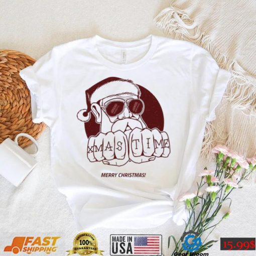 Cool Santa Design Merry Christmas Shirt