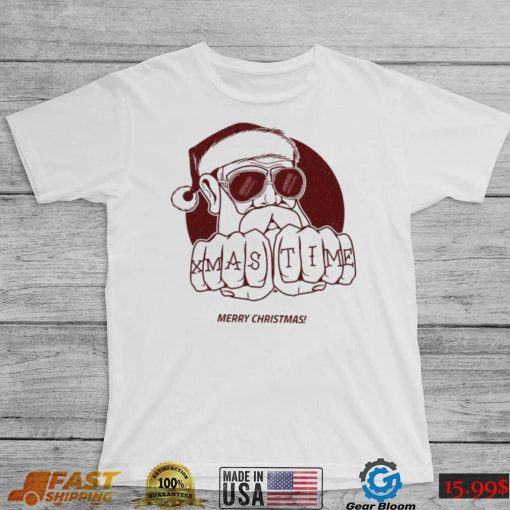 Cool Santa Design Merry Christmas Shirt