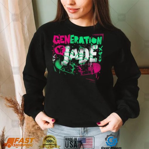 Cora Jade Broken Skateboard Generation of Jade shirt