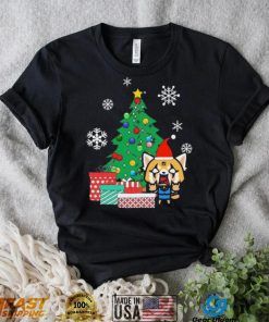 Cute Red Panda Aggretsuko Around The Christmas Tree Shirt