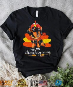 Dachshund Happy thanksgiving shirt