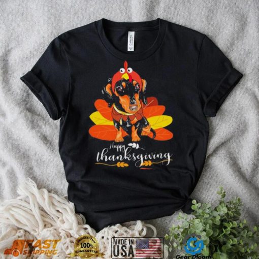 Dachshund Happy thanksgiving shirt