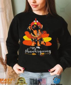 Dachshund Happy thanksgiving shirt