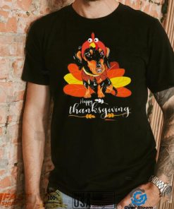 Dachshund Happy thanksgiving shirt