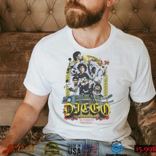 Diego Maradona Tribute Argentina Gift for Football Lovers T Shirt