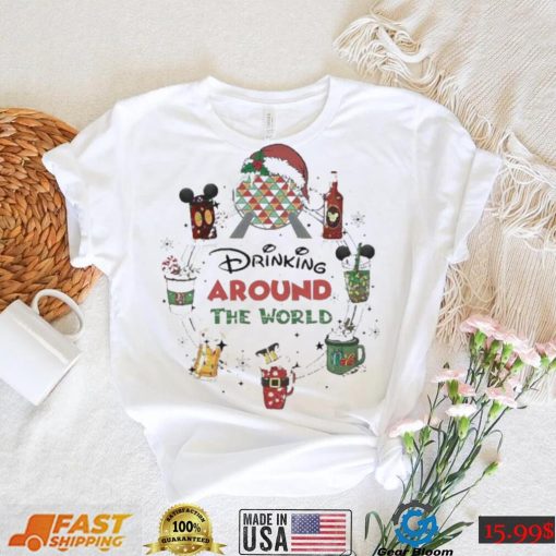 Disney Drinking Around The World Merry Christmas shirt