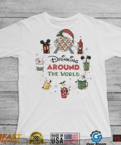 Disney Drinking Around The World Merry Christmas shirt