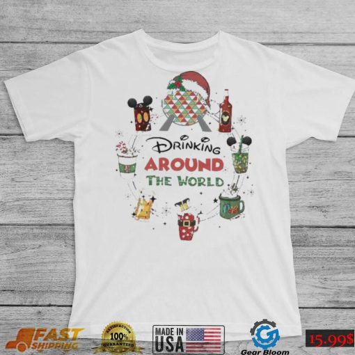 Disney Drinking Around The World Merry Christmas shirt