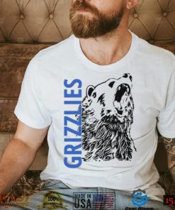 Distressed Grizzly Bear Sports Or Workout Design Memphis Grizzlies Shirt