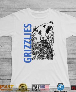 Distressed Grizzly Bear Sports Or Workout Design Memphis Grizzlies Shirt