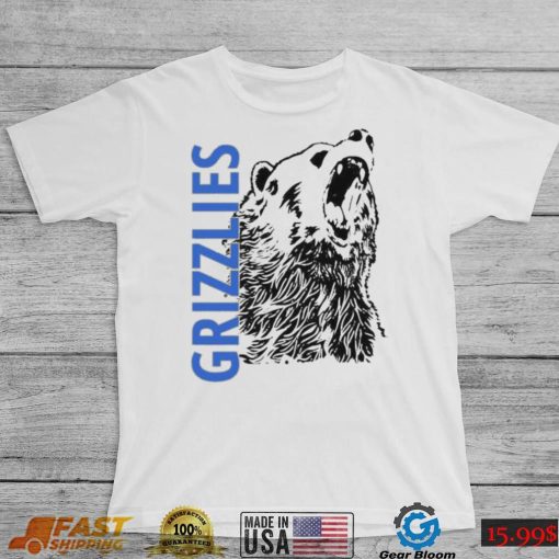 Distressed Grizzly Bear Sports Or Workout Design Memphis Grizzlies Shirt