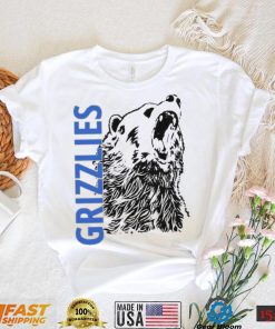 Distressed Grizzly Bear Sports Or Workout Design Memphis Grizzlies Shirt