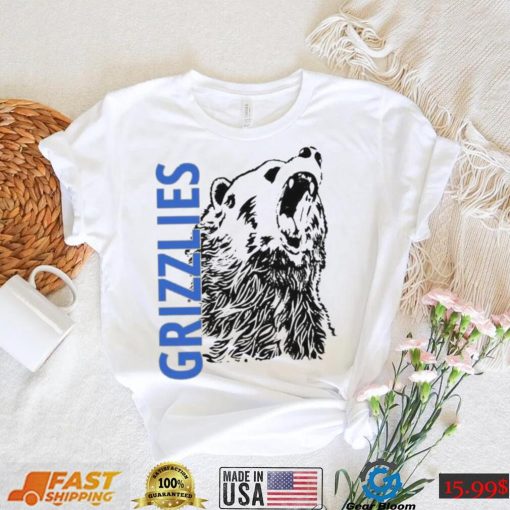 Distressed Grizzly Bear Sports Or Workout Design Memphis Grizzlies Shirt